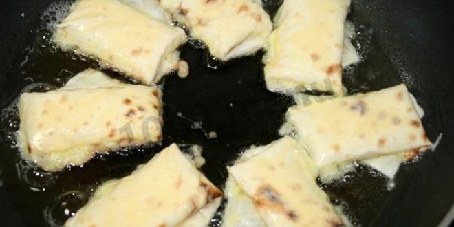 Рецепт жареного лаваша с сыром
