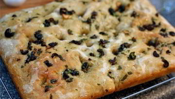 Рецепт Фокаччи с оливками