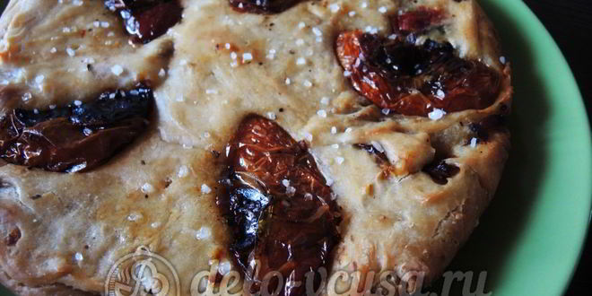 Рецепт фокаччи с вялеными помидорами