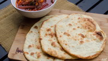 Рецепт Индийских лепешек наан