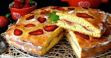 Рецепт Клубничной фокаччи