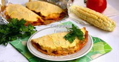 Рецепт Кукурузных лепешек с говядиной