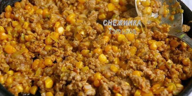 Рецепт кукурузных лепешек с говядиной