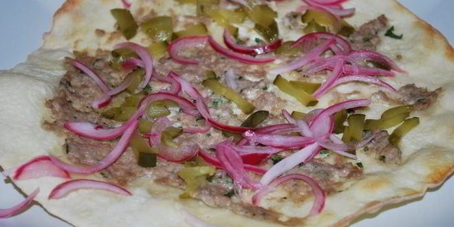 Рецепт лепешек с сыром и фаршем