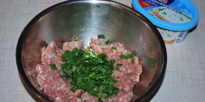 Рецепт лепешек с сыром и фаршем