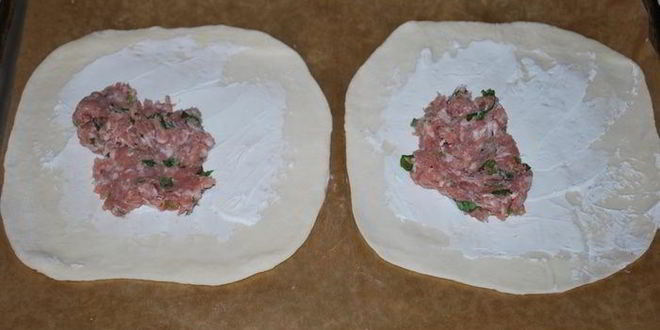 Рецепт лепешек с сыром и фаршем