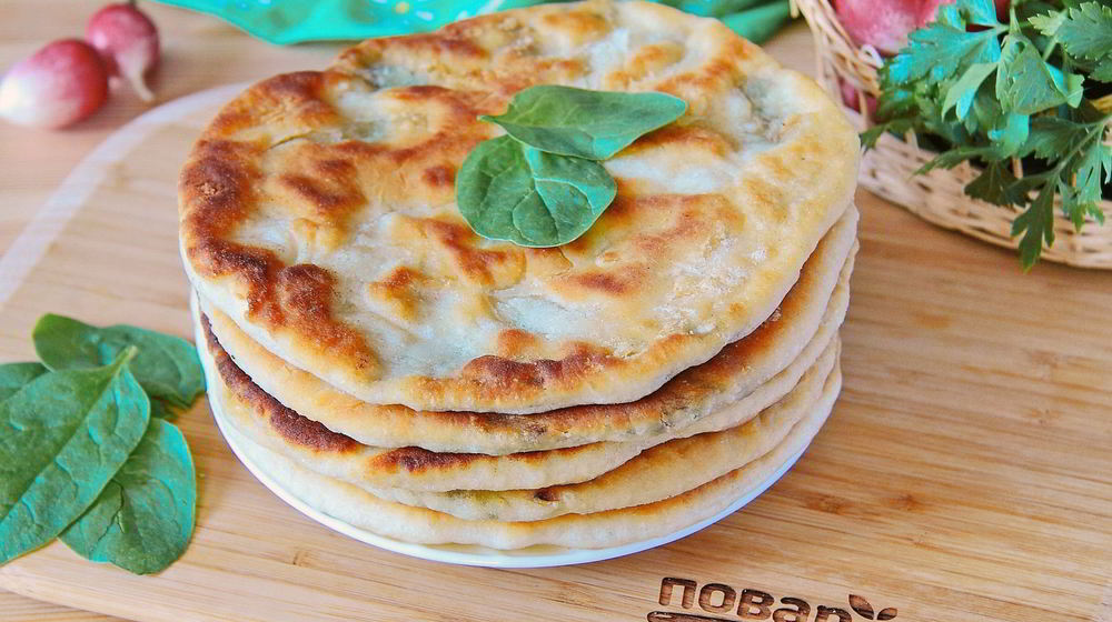 Как приготовить лепешки со шпинатом и грибами