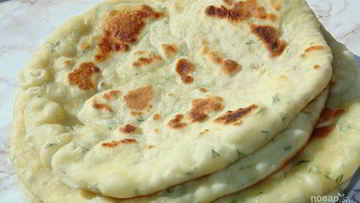 Рецепт Лепешек жареных на кефире