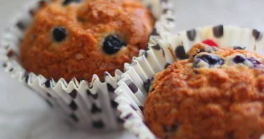 Рецепт Черничных мини-маффинов с корицей