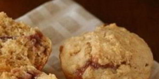 Рецепт маффинов с джемом и арахисовым маслом