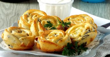 Рецепт Маффинов с солеными горькушками