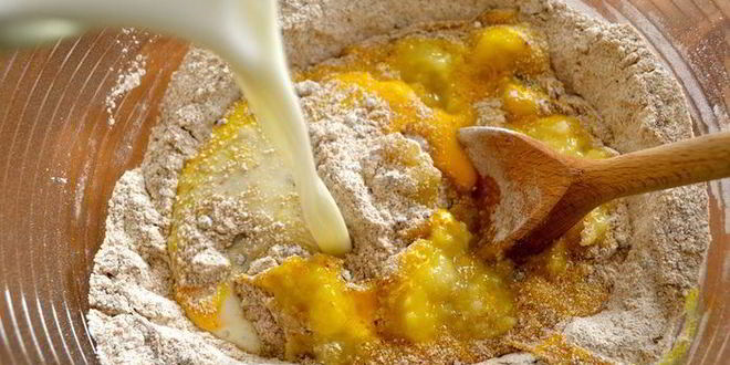 Рецепт маффинов здоровье с цельнозерновой мукой и черникой