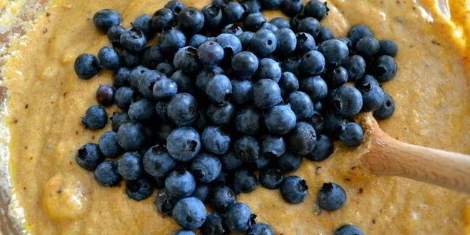 Рецепт маффинов здоровье с цельнозерновой мукой и черникой