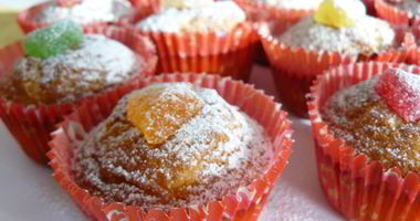 Рецепт Манных маффинов с мармеладом