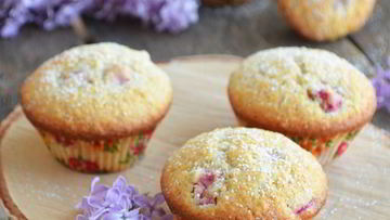 Рецепт Ревенно-кокосовых маффины