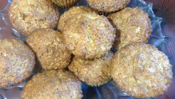 Рецепт Яблочных маффинов с орехами