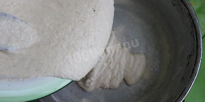 Рецепт манника с бананами на кефире