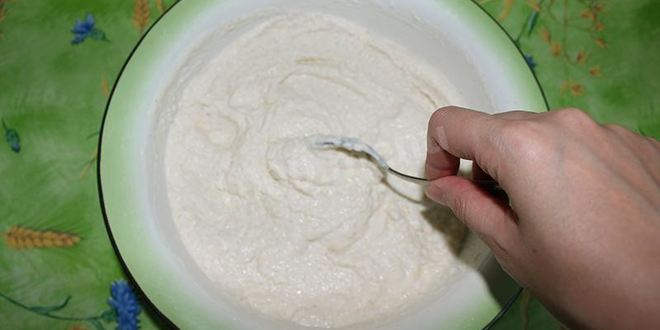 Рецепт манника с бананами на кефире