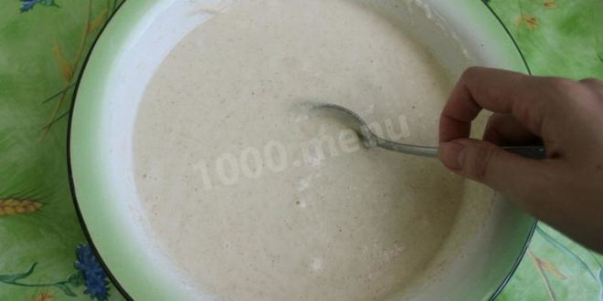 Рецепт манника с бананами на кефире