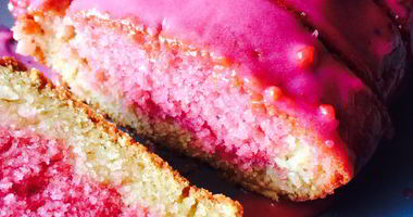 Рецепт Манника с кефиром и брусникой