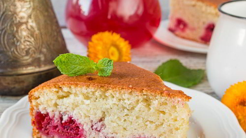 Как приготовить манник с малиной