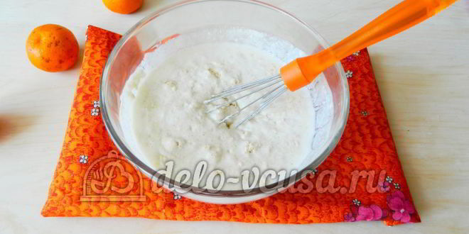 Рецепт манника с мандаринами