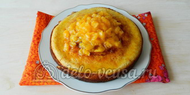 Рецепт манника с мандаринами