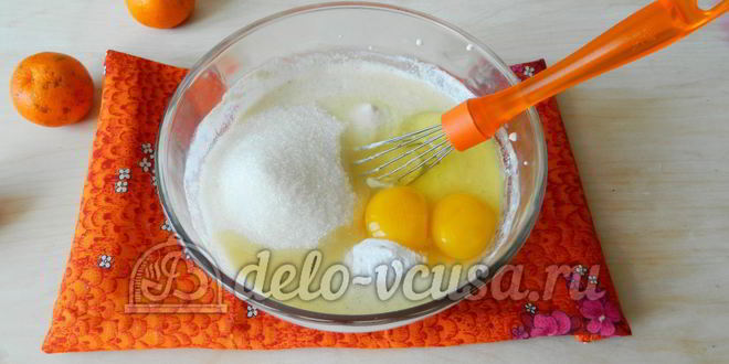 Рецепт манника с мандаринами