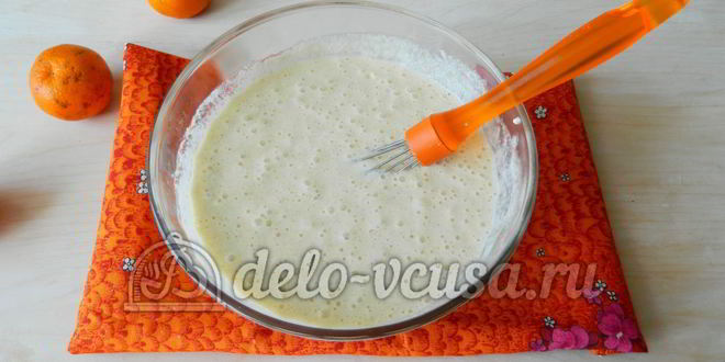 Рецепт манника с мандаринами