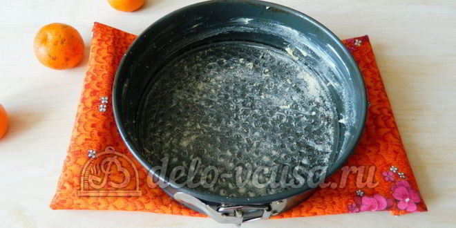 Рецепт манника с мандаринами