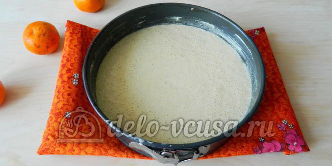 Рецепт манника с мандаринами