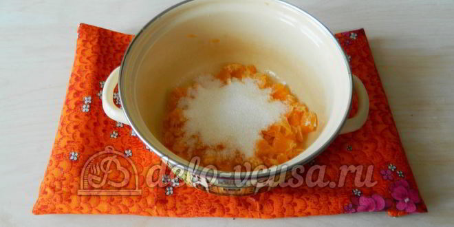 Рецепт манника с мандаринами