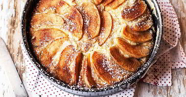 Рецепт Манника с яблоками на молоке