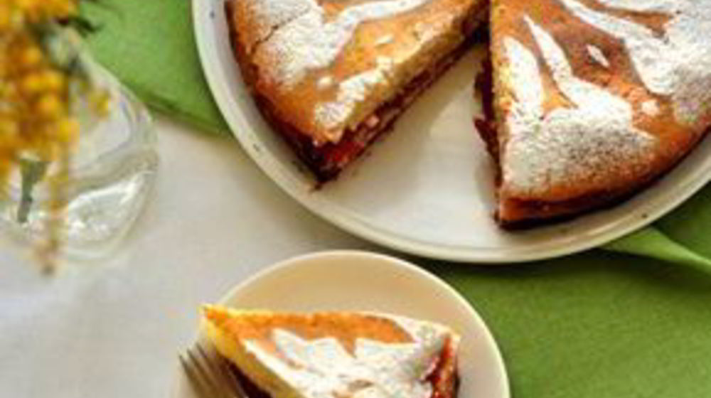 Как приготовить манник с земляничным джемом