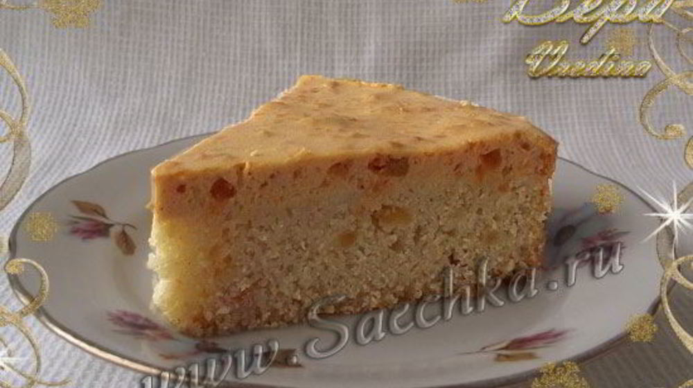 Как приготовить манник в духовке с курагой