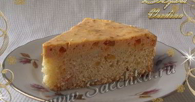 Рецепт Манника в духовке с курагой