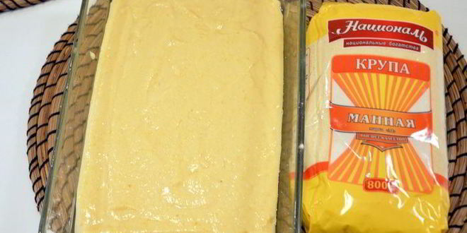 Рецепт манника в медовом сиропе