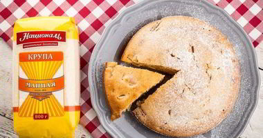 Рецепт Нежного манника с яблоками