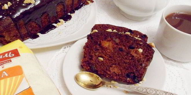 Рецепт постного шоколадного манника