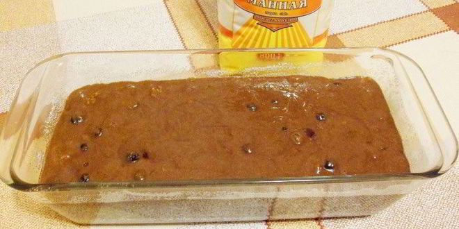 Рецепт постного шоколадного манника