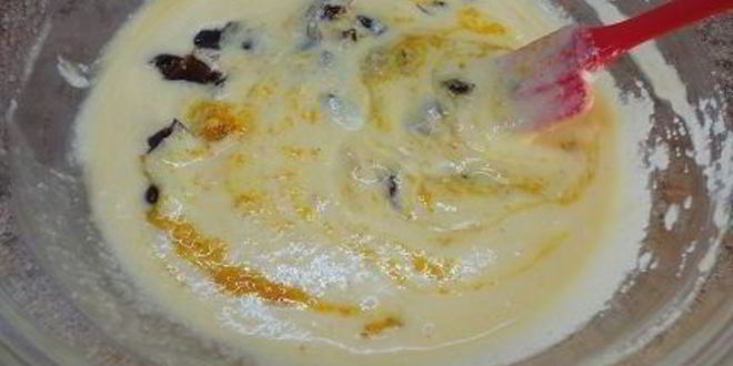 Рецепт цитрусового манника с финиками