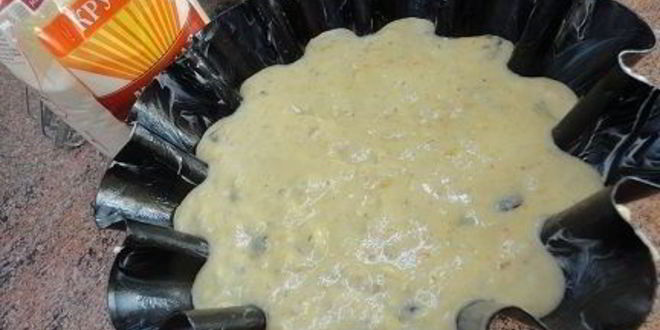 Рецепт цитрусового манника с финиками