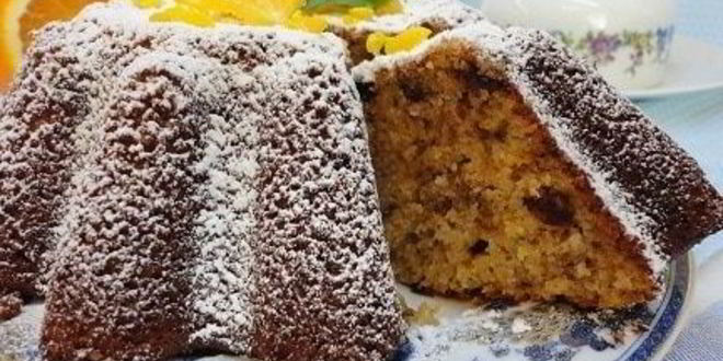 Рецепт цитрусового манника с финиками