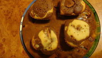 Рецепт Цветного яблочного манника