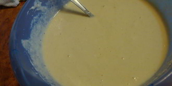 Рецепт цветного яблочного манника