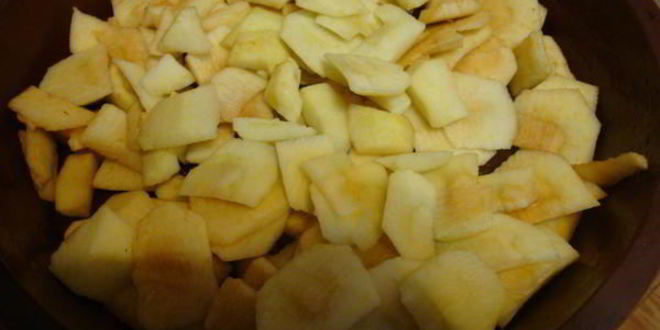 Рецепт цветного яблочного манника