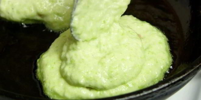 Рецепт кабачковых оладий с фаршем внутри