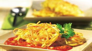 Рецепт Макаронных оладий в томатном соусе