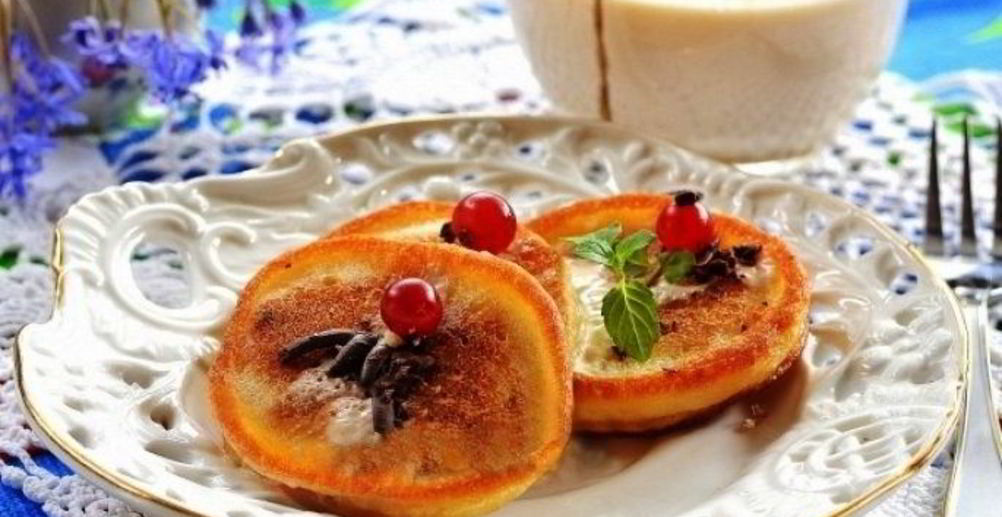 Рецепт оладушки на кислом молоке