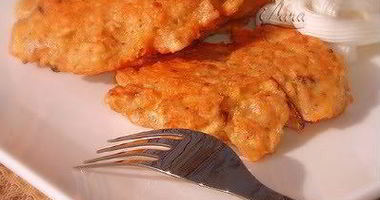 Рецепт Оладий из мацы с сыром чеддер